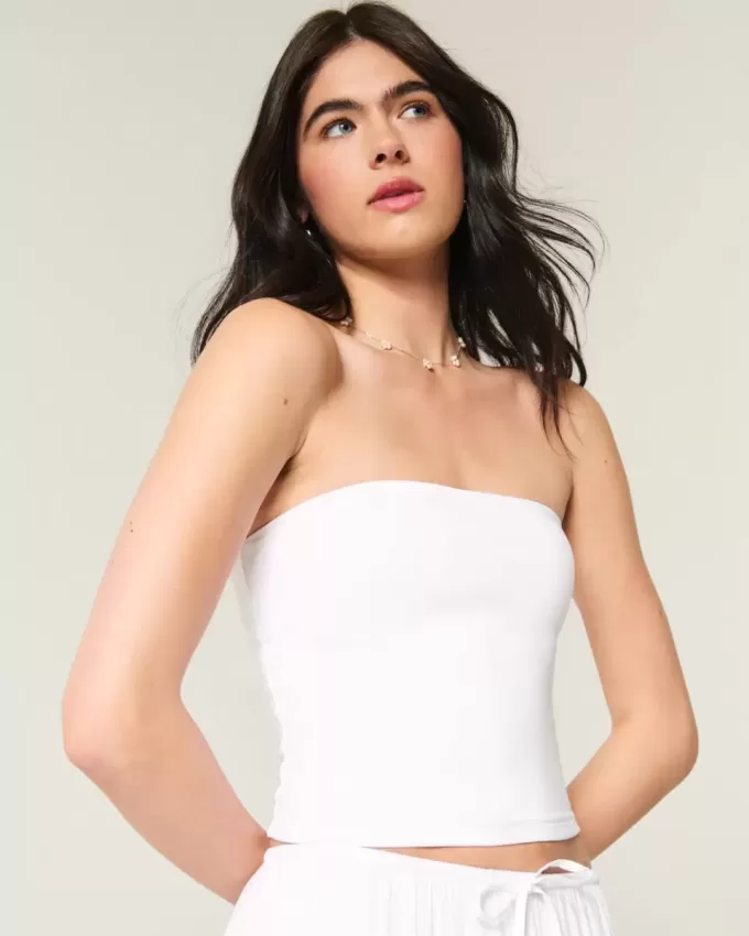 Mjuk Stretch Sömlös Tube Top Mjuk Stretch Sömlös Tube Top