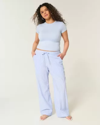 Mjukt stretchigt sömlöst tyg Crew Baby Tee