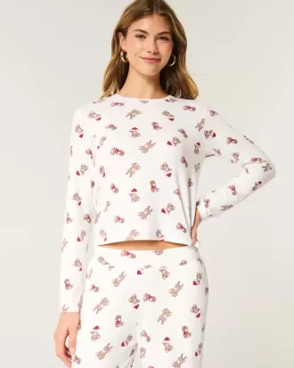 Mysig långärmad pyjamasskjorta