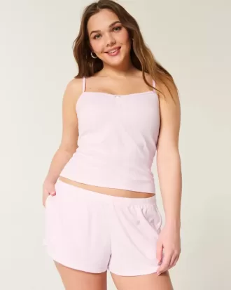 Mysig Pointelle Bow Shortie