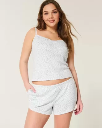 Mysig Pointelle Bow Shortie