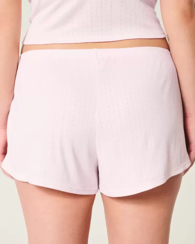 Mysig Pointelle Bow Shortie Mysig Pointelle Bow Shortie