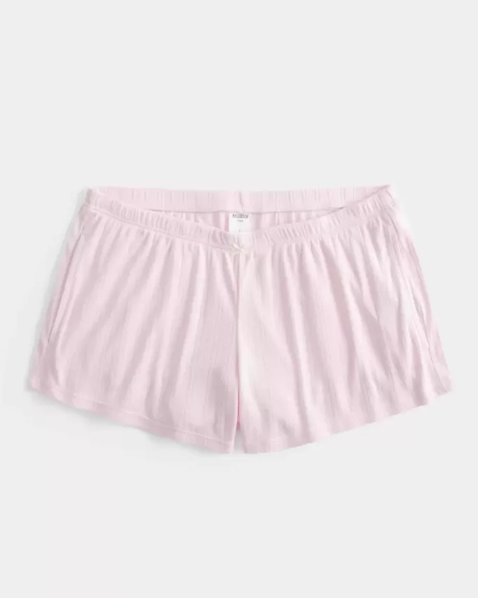 Mysig Pointelle Bow Shortie Mysig Pointelle Bow Shortie