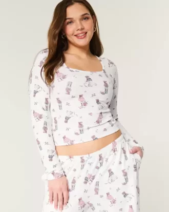 Mysig pyjamastopp i björnmönster