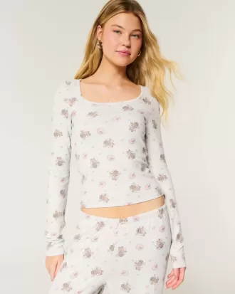Mysig pyjamastopp i björnmönster