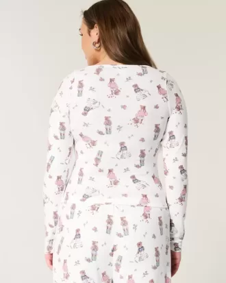Mysig pyjamastopp i björnmönster