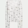 Mysig pyjamastopp i björnmönster Mysig pyjamastopp i björnmönster