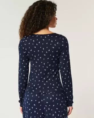 Mysig pyjamastopp i blommönster