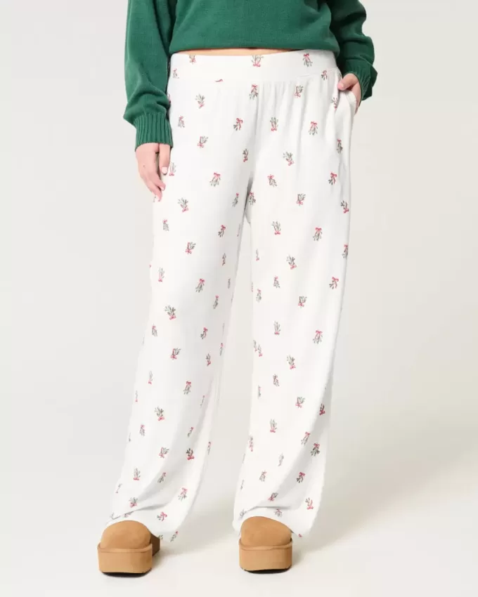 Mysiga pyjamasbyxor med vida ben Mysiga pyjamasbyxor med vida ben