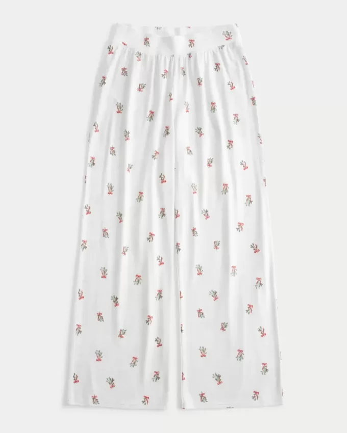 Mysiga pyjamasbyxor med vida ben Mysiga pyjamasbyxor med vida ben