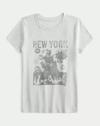 New York grafisk babytröja