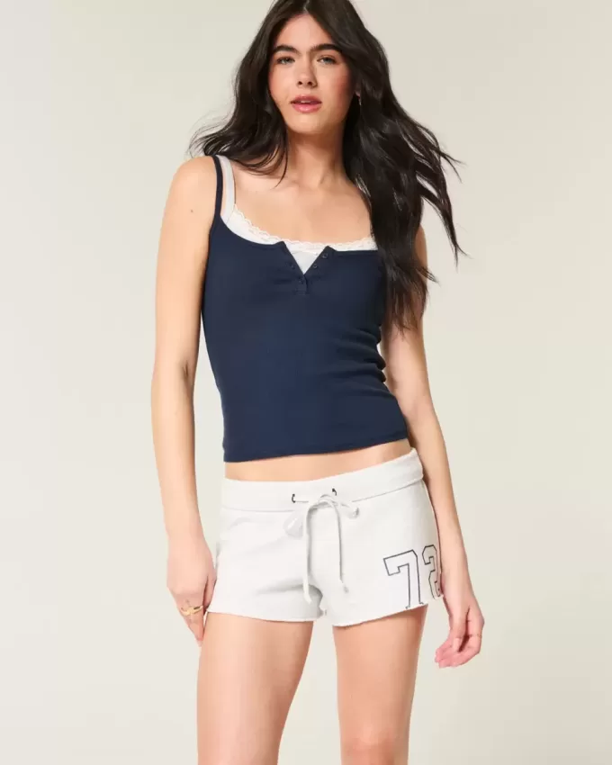 Number Graphic mini fleeceshorts Number Graphic mini fleeceshorts
