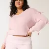 Off-the-Soulder Bow Applique Sweater Off-the-Soulder Bow Applique Sweater