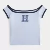 Off-the-Soulder logotyp grafisk t-shirt Off-the-Soulder logotyp grafisk t-shirt