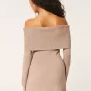 Off-the-Soulder Skater Sweater Dress Off-the-Soulder Skater Sweater Dress