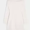 Off-the-Soulder Skater Sweater Dress Off-the-Soulder Skater Sweater Dress