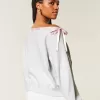 Off-the-Soulder Tie Sweatshirt Off-the-Soulder Tie Sweatshirt