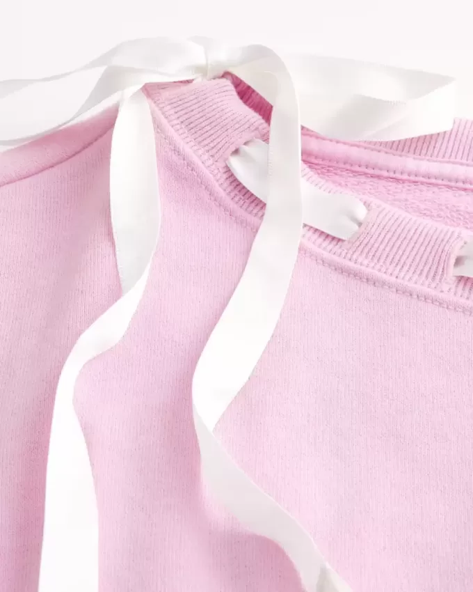 Off-the-Soulder Tie Sweatshirt Off-the-Soulder Tie Sweatshirt