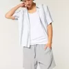 Ovan-knäet Crinkle Cotton Shorts