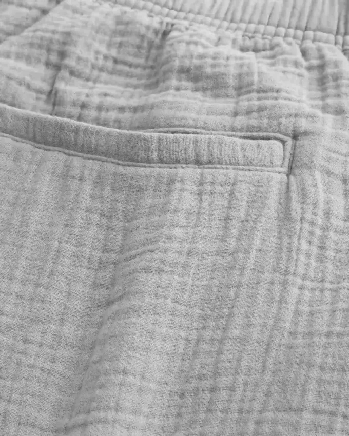 Ovan-knäet Crinkle Cotton Shorts