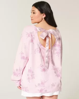 Oversized Back Bow Sweatshirt