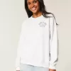 Oversized Class of 2025 Grad Graphic Crew Sweatshirt Oversized Class of 2025 Grad Graphic Crew Sweatshirt