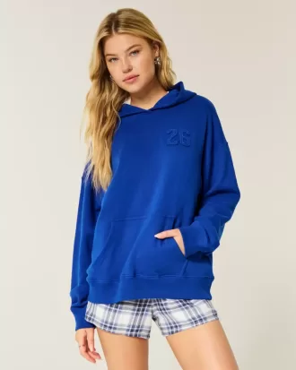 Oversized Class of ’26 grafisk hoodie