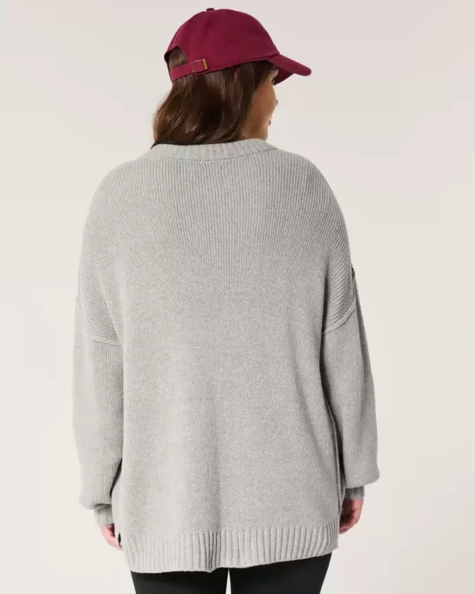 Oversized Crew-tröja Oversized Crew-tröja