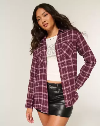 Oversized flanellskjorta