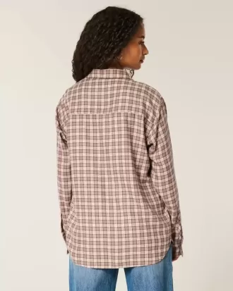 Oversized flanellskjorta