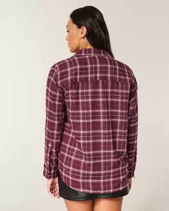 Oversized flanellskjorta