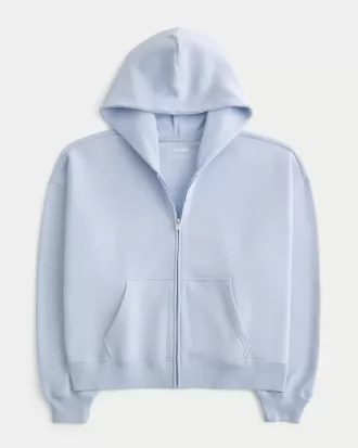 Oversized hoodie med dragkedja