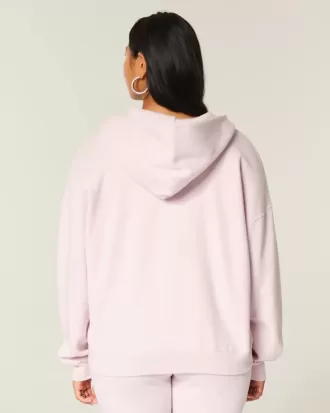 Oversized hoodie med dragkedja