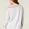 Oversized NYC grafisk tröja med V-ringad Oversized NYC grafisk tröja med V-ringad