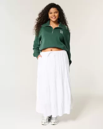 Oversized NYC Graphic Half Zip Sweater
