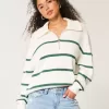 Oversized tröja med halv dragkedja Oversized tröja med halv dragkedja