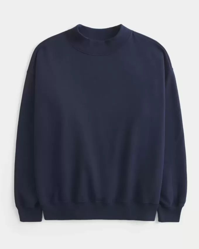 Oversized tröja med mock-neck Oversized tröja med mock-neck
