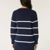På/av axeln Jersey Sweater Dress