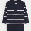 På/av axeln Jersey Sweater Dress