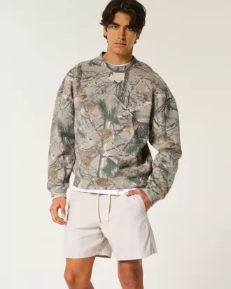 Pådragsshorts i linneblandning på mitten av låret Pådragsshorts i linneblandning på mitten av låret
