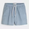 Pådragsshorts i linneblandning på mitten av låret Pådragsshorts i linneblandning på mitten av låret