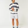 Pådragsshorts i linneblandning på mitten av låret Pådragsshorts i linneblandning på mitten av låret