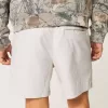 Pådragsshorts i linneblandning på mitten av låret Pådragsshorts i linneblandning på mitten av låret
