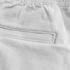 Pådragsshorts i linneblandning på mitten av låret Pådragsshorts i linneblandning på mitten av låret