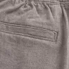Pådragsshorts i linneblandning på mitten av låret