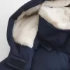Pufferjacka med fuskpälsfodrad Pufferjacka med fuskpälsfodrad