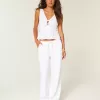 Pull-On Baggy Byxor i linneblandning Pull-On Baggy Byxor i linneblandning