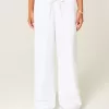 Pull-On Baggy Byxor i linneblandning Pull-On Baggy Byxor i linneblandning