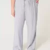 Pull-On Baggy Byxor i linneblandning Pull-On Baggy Byxor i linneblandning