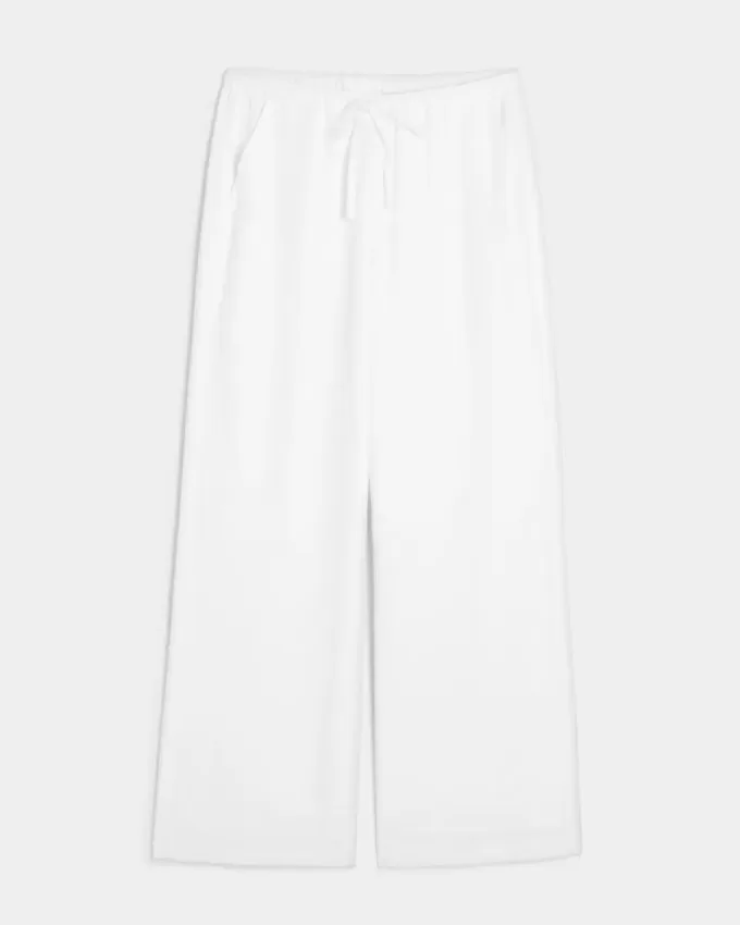 Pull-On Baggy Byxor i linneblandning Pull-On Baggy Byxor i linneblandning